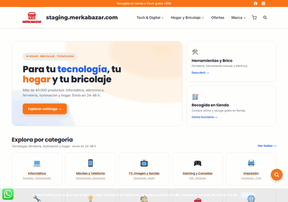 Rediseño Tienda Online