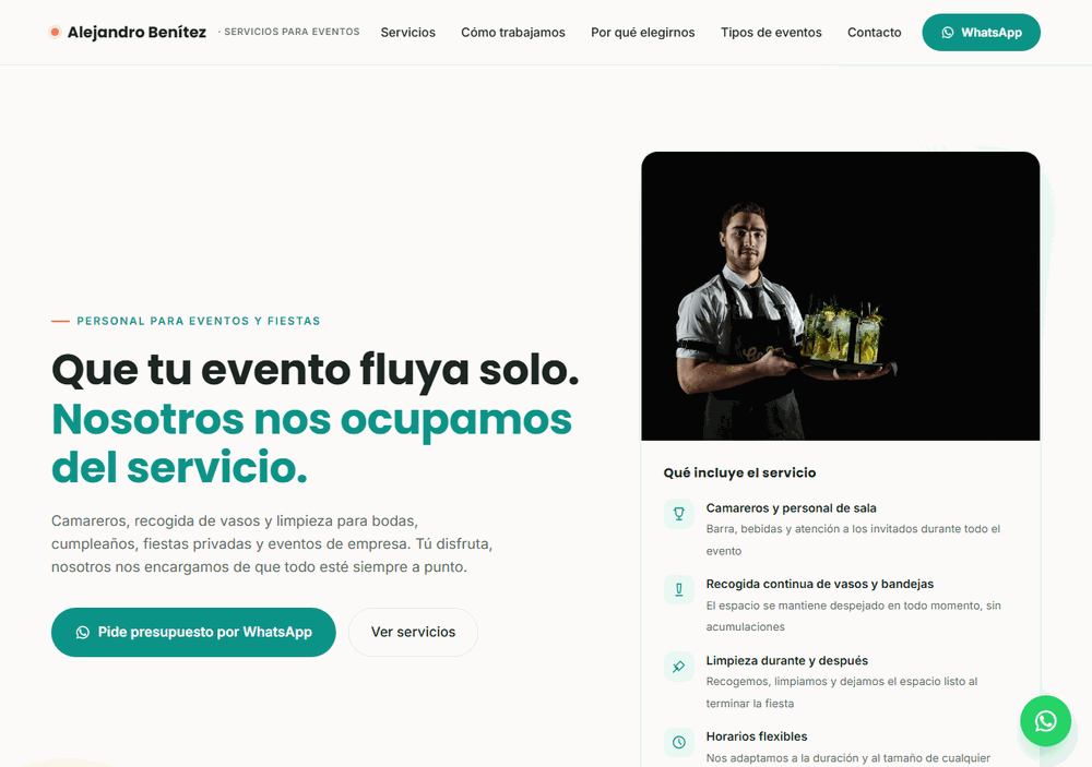 Alejandro Benítez — Eventos